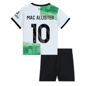 Liverpool Alexis Mac Allister #10 Koszulka Wyjazdowych Dziecięca 2023-24 Krótki Rękaw (+ Krótkie spodenki)